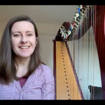 Live Harp Lesson 33: What can I learn to play on the harp in 3 months?