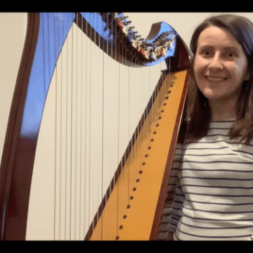 Live Harp Lesson 43 – How to make sure you bend your thumbs?