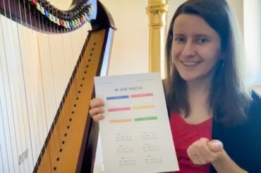 Live Harp Lesson 45 – How to create a practice routine that works?