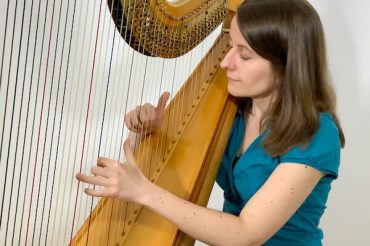 “The Water Is Wide” for Intermediate Harp and video lesson – Coffee Break Harp 14
